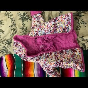 Spring quilted reversible jacket with t-shirt